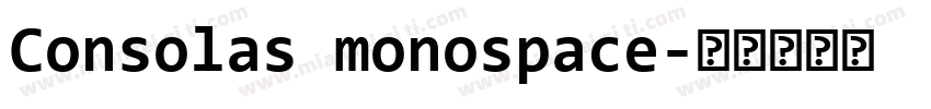 Consolas monospace字体转换